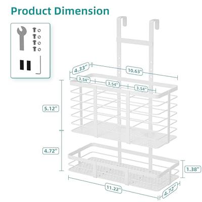 ULG Bathroom Wall Mount Hair Care & Styling Tool Organizer