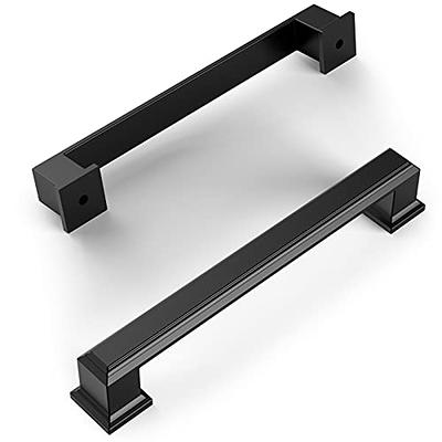 Ravinte 30 Pack 5 Inch Kitchen Square Cabinet Handles Matte Black Cabinet  Pulls Black Drawer Pulls Kitchen Cabinet Hardware Kitchen Handles for