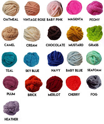 Velvet Chunky Yarn Bulky Giant Arm Knitting Yarn, Super Soft Jumbo Tube  Weight Yarn, Fluffy DIY Crochet Hand Making Washable Yarn for Blanket, Pet  Bed, Rugs Pillow (0.55lb-Black) - Yahoo Shopping