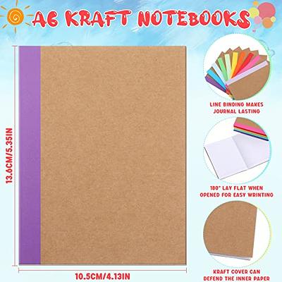 24 Pack A5 Kraft Paper Bulk Journals, Blank Page Notebook, Brown, 5.5x8.3 in