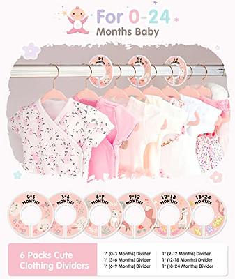 Kids Velvet Hangers, VIS'V 11 Inch Pink Non-Slip Baby Clothes Hangers with  6 Pcs Cute Clothing Dividers for Infant Toddler Boys & Girls Closet  Organizer - 50 Pack - Yahoo Shopping