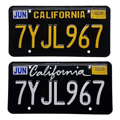 Metal License Plate Frame Cali California Girl Car Accessories Chrome