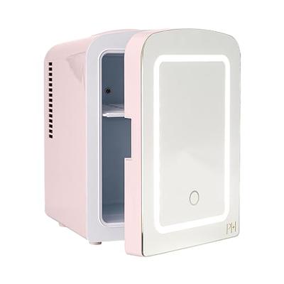 Portable Mini Fridge - 10L Capacity, 12V Cooler & Warmer For Food, Drinks,  Skincare, Beauty & Makeup - Ideal For Bedroom, Car, Office Desk & College D