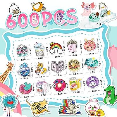 800 Pcs Cute Stickers for Teens Water Bottle Stickers for Kids, Waterproof  Aesthetic Sticker Pack for Laptop Luggage Notebook Skateboard Scrapbook
