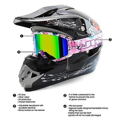 FMY Motorcycle Motocross Goggles for Men Women Youth,Anti-Scratch