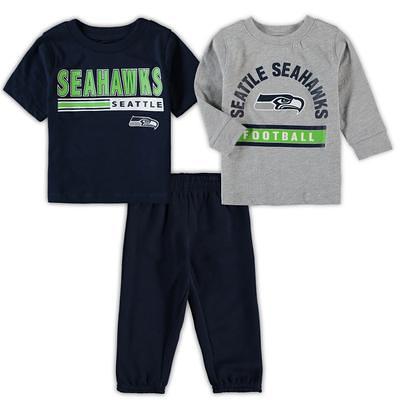 Youth College Navy Seattle Seahawks Team Tie-Dye T-Shirt