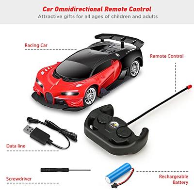 Remote Control Car RC Drift Car 1:16 Scale 4WD 18KM/H High Speed Model  Vehicle 2.4GHz with LED Lights Spray Rubber Tire Racing Sport Toy Car for