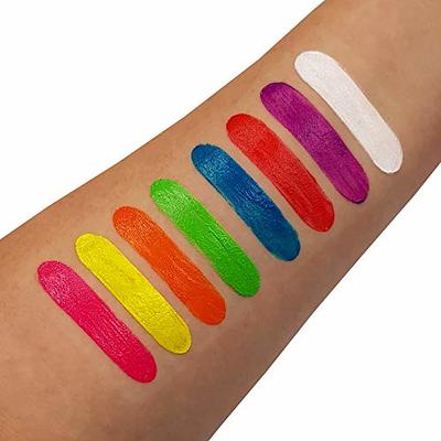  Glow Face Paint, SayingArt 2-Way Neon Glow With