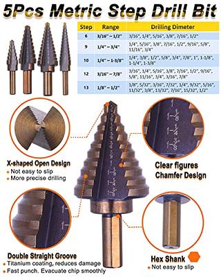 28 Pack Woodworking Chamfer Drilling Tools with a Case, Rocaris