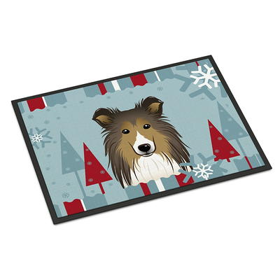 Carolines Treasures BB1738MAT Winter Holiday Sheltie Door Mat, Indoor Rug  or Outdoor Welcome Mat 18x27 Doormat , 18H X - Yahoo Shopping