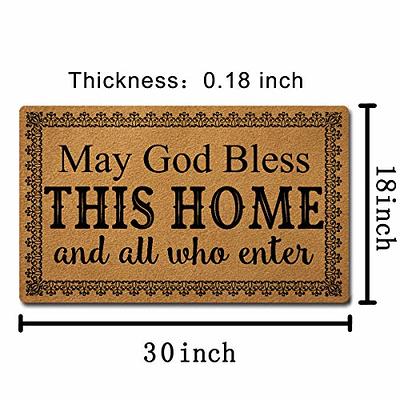 God Bless This Home Door Mat