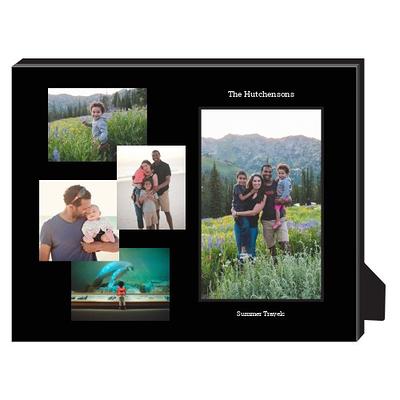 Photo Booth Frames - Black Cover Photo Booth Memory Album DIY Picture Scrapbook with 2x6 inch Photo Strip Inserts - 40 White Pages