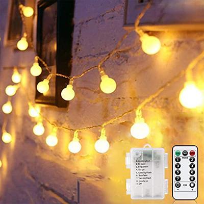 YOYONACY Battery Operated String Lights Bedroom - 52FT 2 Pack 120 LED  Powered String Lights Waterproof 8 Modes with Remote and Timer for Indoor  Outdoor Wedding Decor Camping, Warm White - Yahoo Shopping