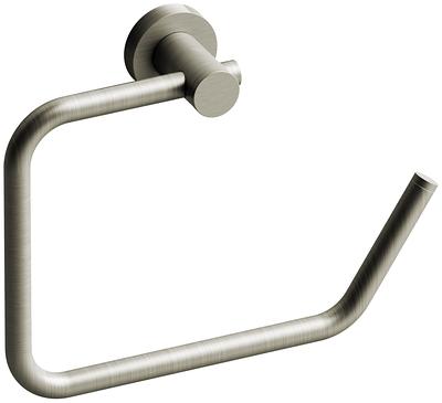 Style Selections Brushed Nickel Wall Mount Single Post Toilet Paper Holder  in the Toilet Paper Holders department at