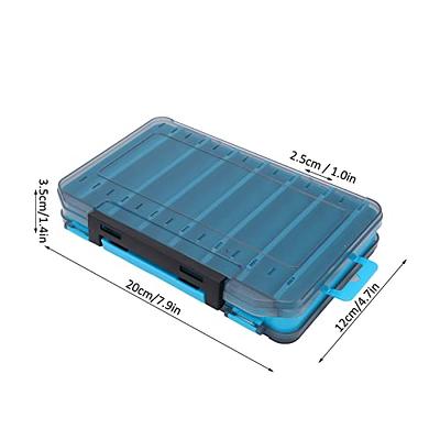  Double Sided Fishing Tackle Box Visible Hard Plastic