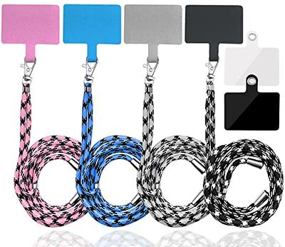 4 Pack Universal Nylon Neck Crossbody Cell Phone Lanyards + 6 Pieces  Replacement Sticker Patches Tab, Adjustable Detachable Strap Safety Tether  and Pads for Most Smartphone, Pink/Black/Grey/Blue - Yahoo Shopping