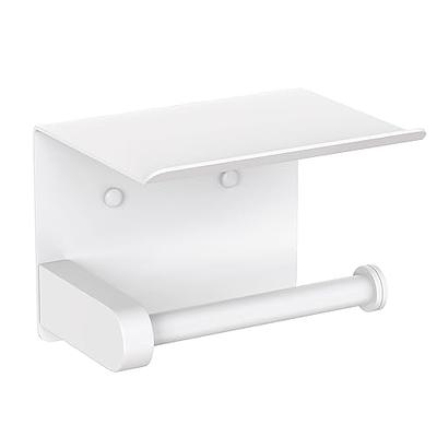Self-adhesive Bathroom Shelf, White Self-adhesive Shelf