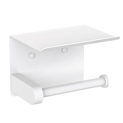 Toilet Paper Holder with Shelf Bathroom Toilet Paper Holder with Storage -  Yahoo Shopping