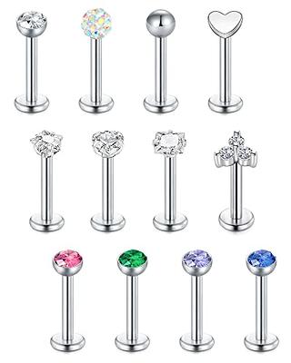 DOLOTTA 9Pcs 16G 316L Stainless Steel Cartilage Earrings for Women