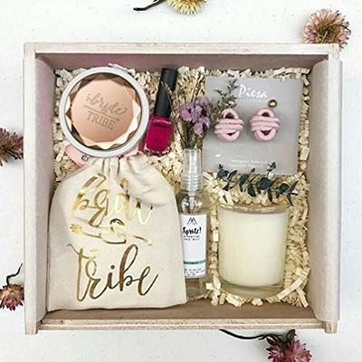 CUTERUI GIFTED Bridesmaid Gifts Bride Tribe Compact Makeup Mirrors