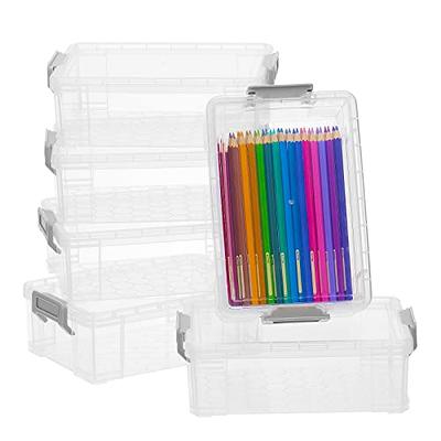 Kigley 36 Pcs Pencil Box Clear Plastic Pencil Case Plastic