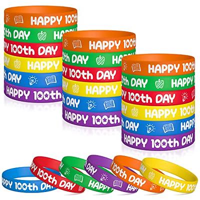 Paw Print Rubber Bracelets Multicolor Silicone Stretch Wristbands for  Birthday Party Supplies, 8 Colors (48 Pcs)