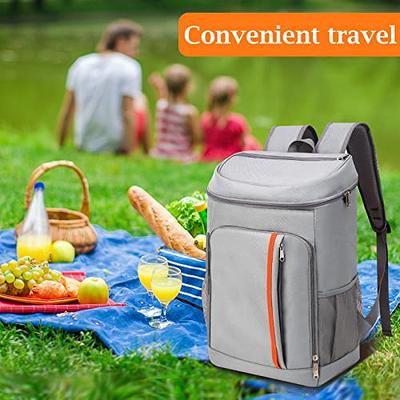 Cooler Backpack Leak Proof Multifunctional Cooler Bag Insulated Ice Soft  Bag Camping Cooler Beach Cooler 36 Cans for Fishing Hiking Picnic