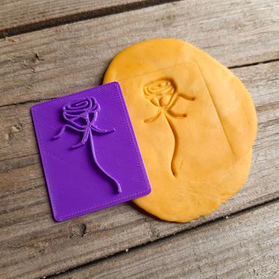 2 in Texture Stamp for Earring Pendant Embosser Polymer Clay