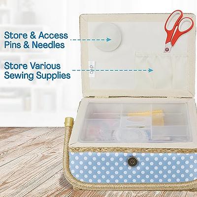  Medium Sewing Basket Sewing Storage and Organizer with