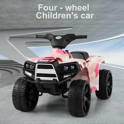 Gymax 12-Volt Electric Kids Ride On Car ATV 4-Wheeler Quad with Music LED  Light Pink GYM05842 - The Home Depot