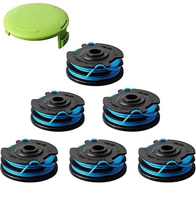 Trimmer Spools for Black and Decker Rs-136 Weed Eater Ge600 Cst800 ST1000 ST4000 St4500 St6800 Rs-136 with 20ft 0.065 String Trimmer Refills Parts