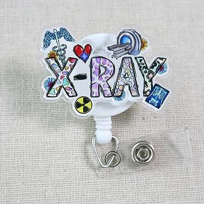 X-Ray Tech Badge Reel, Radiology Tech ID Badge Holder, XRay