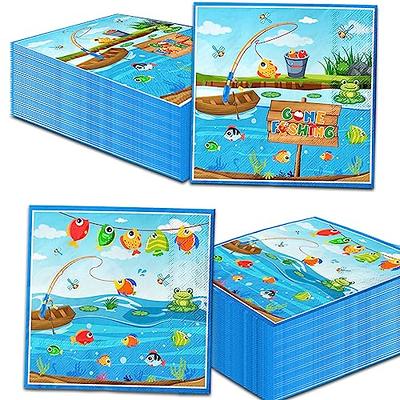 40Pcs Gone Fishing Napkins - Gone Fishing Party Supplies Disposable Fishing  Theme Paper Napkins for Summer Beach Party Decoration,Little Fisherman  Party - Yahoo Shopping