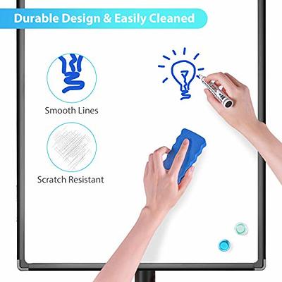 DexBoard Magnetic Whiteboard Easel 24 x 36|Height Adjustable Dry Erase  Board Tripod Office Presentation Board w/Flipchart Pad, Magnets & Eraser