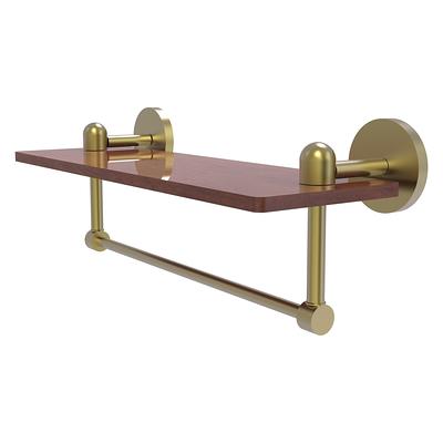 Allied Brass Tango Satin 1-Tier Brass Wall Mount Bathroom Shelf