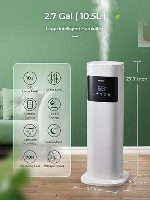 6L Humidifiers for Bedroom Large Room Home, Cool and Warm for Baby and  Plants Mist Top Fill Desk Humidifiers Essential Oil Diffuser, Quiet with