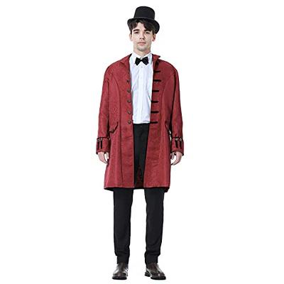 COOFANDY Mens Double Breasted Blazer Steampunk Vintage Jacket Victorian  Frock Coat Cosplay Uniform at  Men’s Clothing store