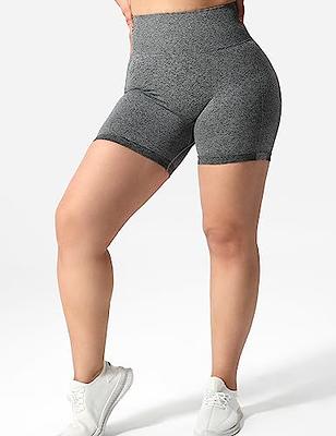 Aoxjox Smile Contour Seamless Biker Shorts for Women High Waist Workout  Shorts Gym Shorts Running Yoga Shorts, Scrunch 