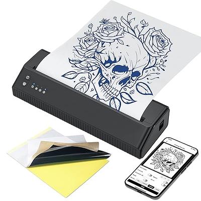 QIKIZAXE Wireless Tattoo Transfer Printer, with 10pcs Tattoo