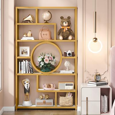 Wall Corner Bookcase Tall Bookshelf Storage Organizer 5 Tiers Corner Shelf  Stand Wood Display Storage Rack Home Furniture Natural Wood Ladder Shelf -  Yahoo Shopping