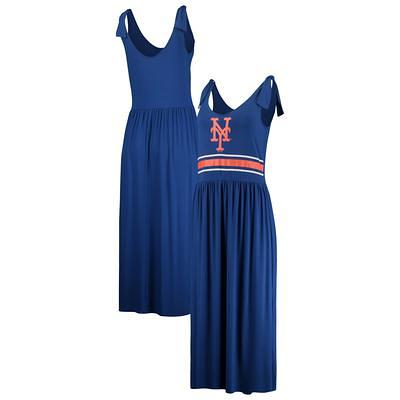 Women's WEAR by Erin Andrews Navy New York Yankees Racerback Tank Midi Dress