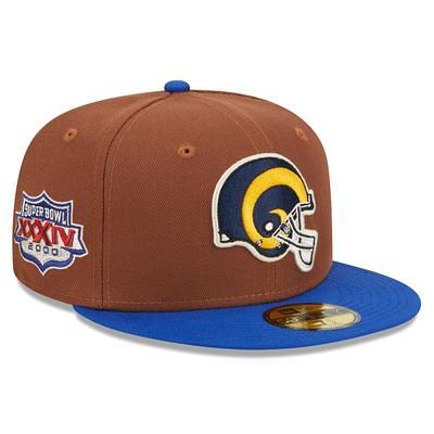 Men's New Era Royal/Black Los Angeles Rams Super Bowl LVI Champions Side  Patch 59FIFTY Fitted Hat