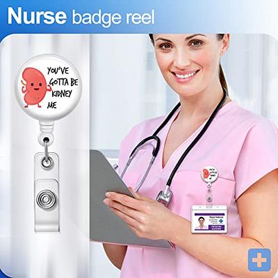 Plifal Nurse Badge Reels Holder Retractable with ID Clip for Name