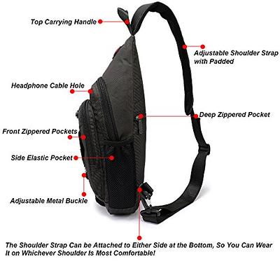 Shoulder Backpack Crossbody Bags for iPad Outdoor Hiking Men