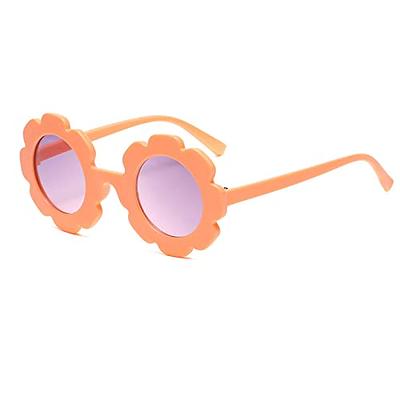 6 Pieces Kids Sunglasses Cute Round Sunglasses Flower Shaped Sunglasses for  Boys Girls Party Accessories (6 Colors Pack) : Amazon.in: Clothing &  Accessories