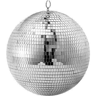 Whaline 4 Sets Disco Ball Cups Disco Mirror Ball Straws Disco Ball Stirrers  Set 20oz Silver