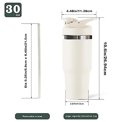 Alkerman 30 oz Stainless Steel Vacuum Insulated Tumbler with Lid and Straw,Water  Bottle keeps 24Hrs Cold/12Hrs Hot - Yahoo Shopping