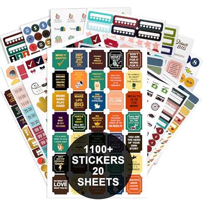 Planner Stickers for Adults - 1400+ Daily Planner Stickers and Accessories, Calendar Stickers for Adults Planner Aesthetic (24 Pack)