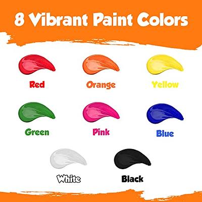 Washable Paint for Kids – 8 Ct Finger Paint (2 oz Each) Tempera