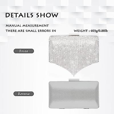 BBTT.ful Women's Evening Handbags Rhinestone Purse Sparkling Crossbody Bag Wedding Prom Party Club Purses